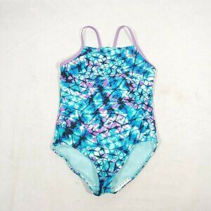 Speedo One-piece Swimsuit Girls Sz S Blue Purple
